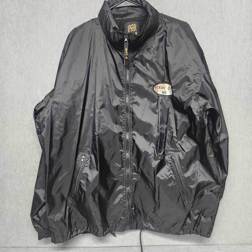 Ocean City MD Men's XL Black Windbreaker Jacket